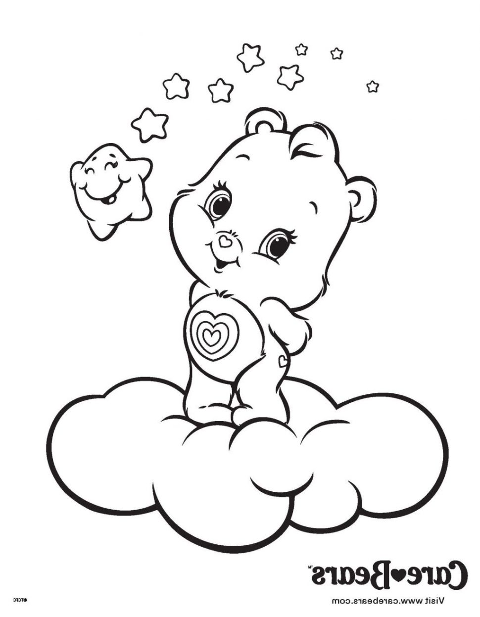 Best Care Bear Coloring Pages For Your Kids Wonderheart Image 970x1247 Best Care Bear Coloring Pages For Your Kids Wonderheart Image