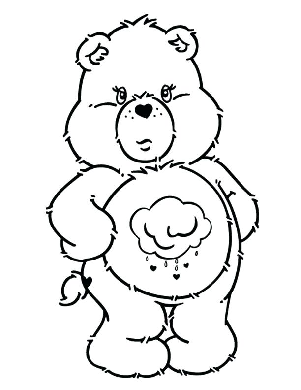 612x792 Care Bear Coloring Pages Free Care Bear Coloring Pages Grumpy Bear