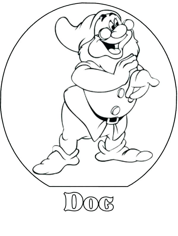 Dopey Dwarf Coloring Pages Seven Dwarfs 600x794 Dopey Dwarf Coloring Pages Seven Dwarfs