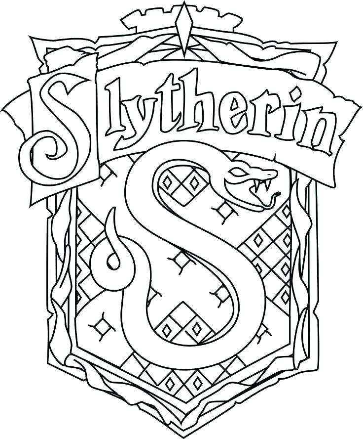 Gryffindor Crest Coloring Page 736x888 Gryffindor Crest Coloring Page