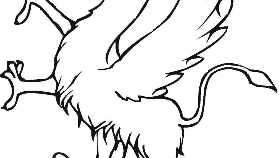 Gryphon Coloring Pages Unusual Gryphoncoloringpage For Adults 960x544 Gryphon Coloring Pages Unusual Gryphoncoloringpage For Adults