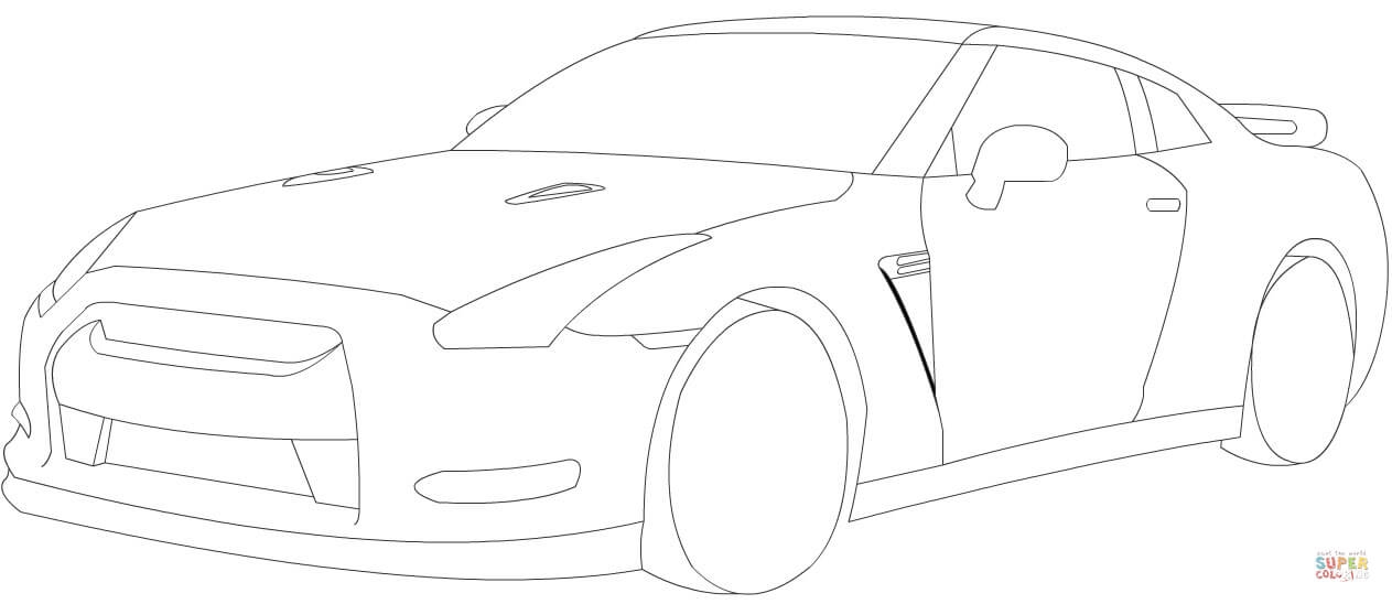 Gtr Coloring Pages