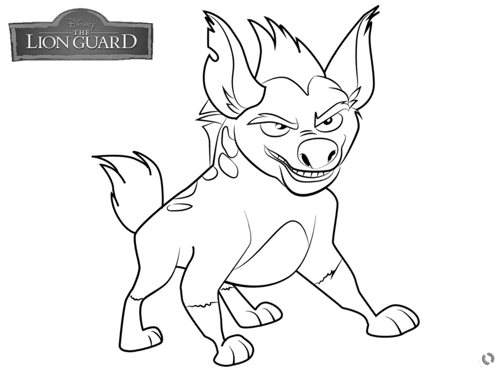 Lion Guard Coloring Pages Janja 1024x760 Lion Guard Coloring Pages Janja
