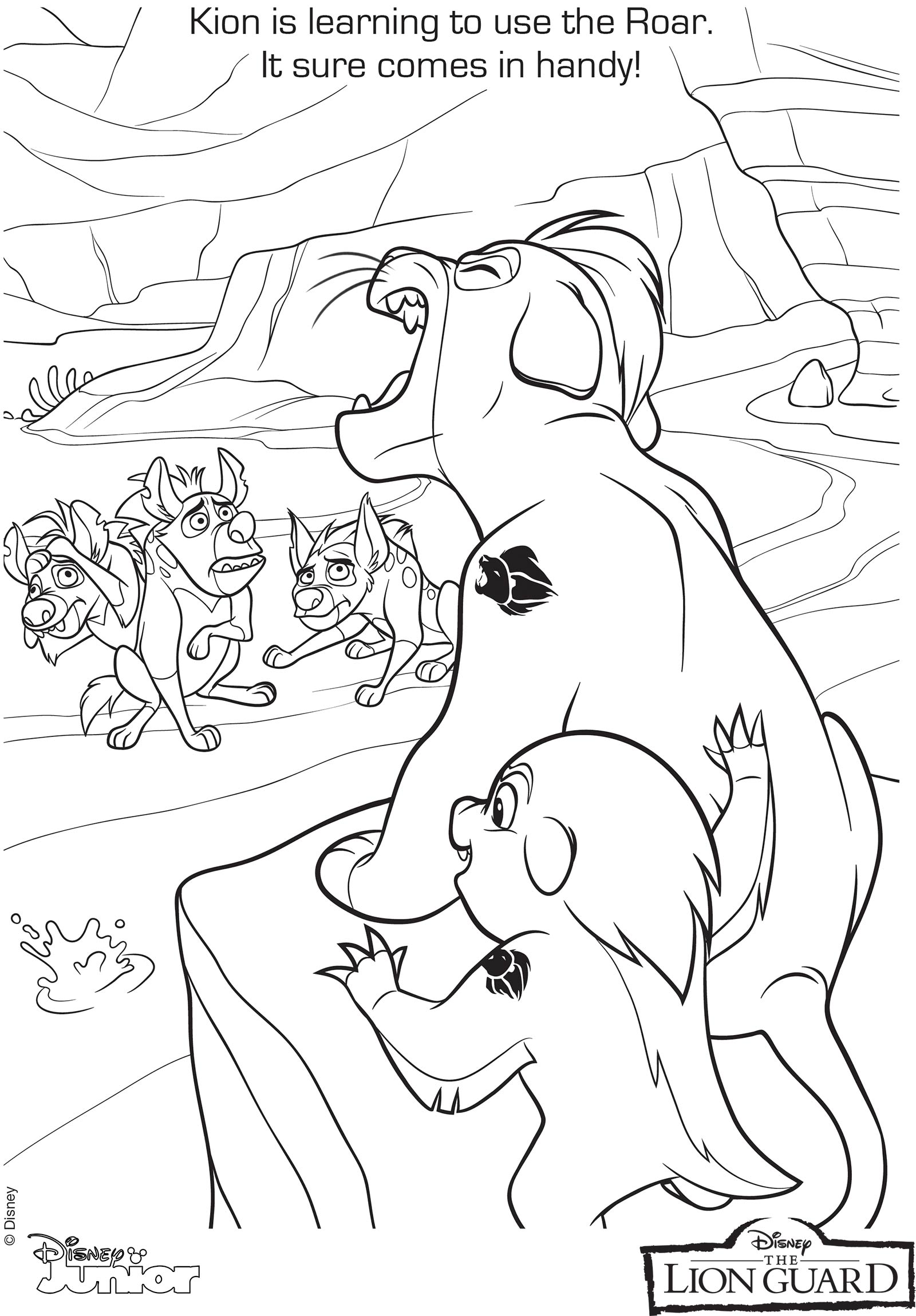 The Lion Guard Coloring Page Kion's Roar 1600x2300 The Lion Guard Coloring Page Kion's Roar