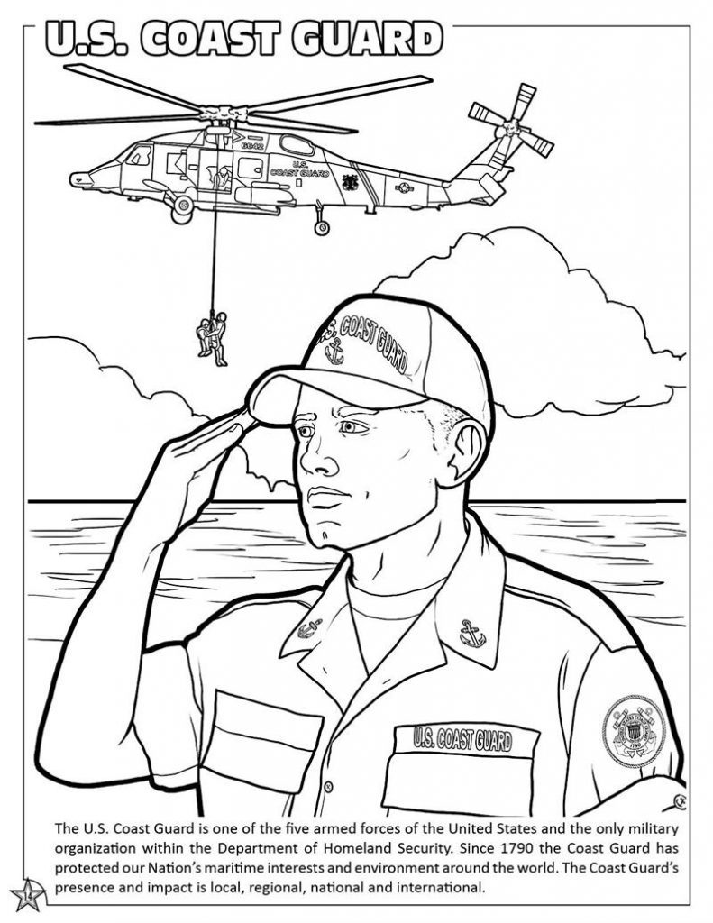 Coast Guard Coloring Pages 791x1024 Coast Guard Coloring Pages