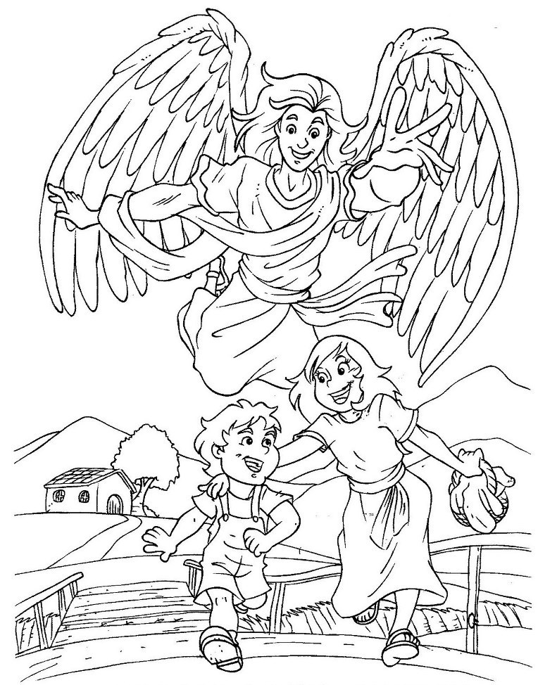 God's Protection Coloring Pages 764x974 God's Protection Coloring Pages