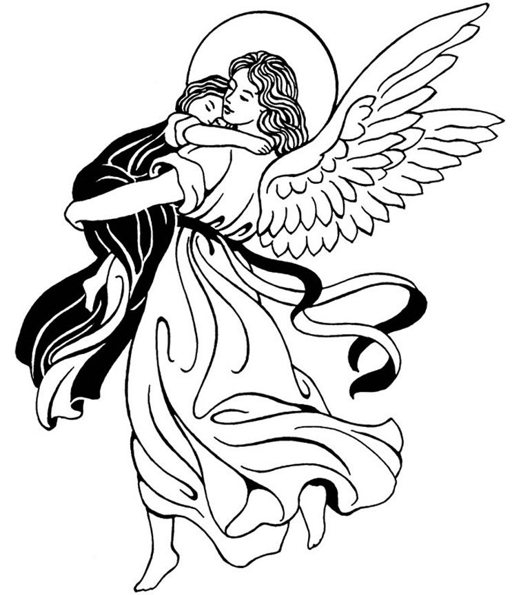 Guardian Angel Catholic Coloring Page. Feast Of The Guardian 756x864 Guardian Angel Catholic Coloring Page. Feast Of The Guardian