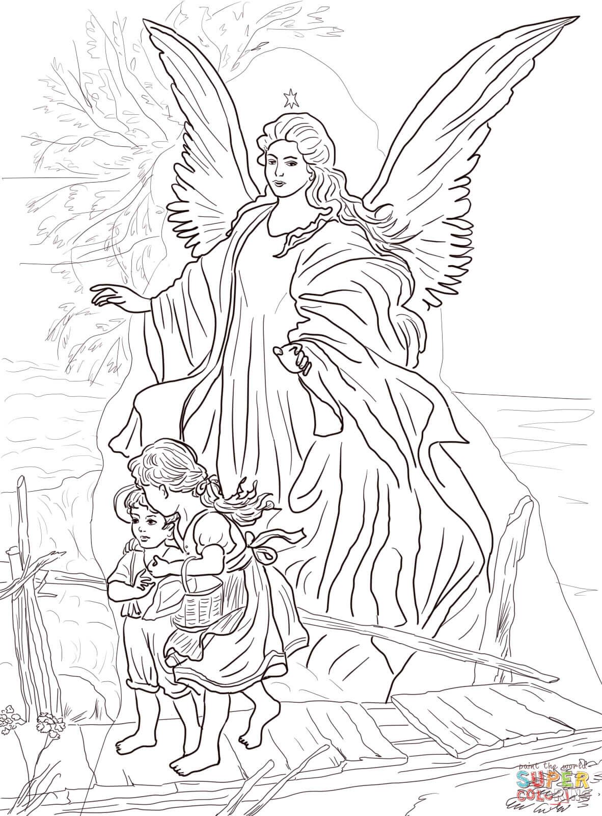 Coloring Pages Of Sky Scene By Guardian Angel Coloring Page 1182x1600 Coloring Pages Of Sky Scene By Guardian Angel Coloring Page