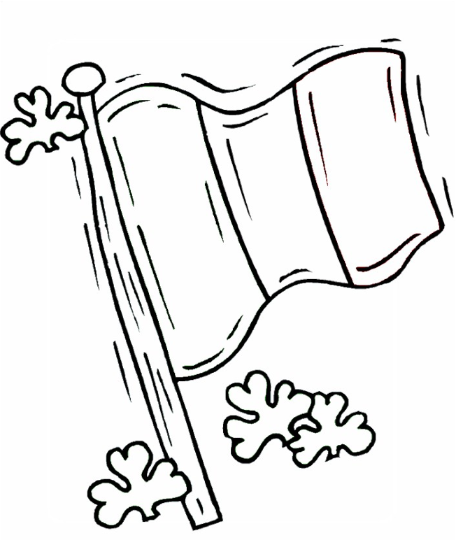 Irish Flag Coloring Page Amp Coloring Book 652x772 Irish Flag Coloring Page Amp Coloring Book