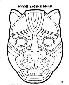 Masks Of Mexico To Color Temple Of The Jaguar 236x288 Masks Of Mexico To Color Temple Of The Jaguar