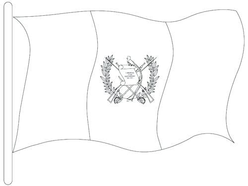 Guatemala Flag Coloring Page National Symbol Flag Coloring Page 500x376 Guatemala Flag Coloring Page National Symbol Flag Coloring Page