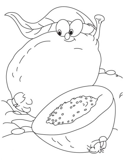 420x542 Guava Coloring Page Download Free Guava Coloring Page For Kids