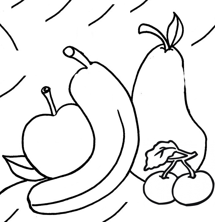 700x722 Apples And Bananas Coloring Pages Download And Print For Free