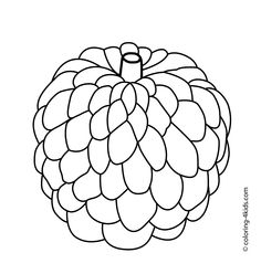 236x248 Pitaya Dragon Fruits Coloring Pages For Kids, Printable Free