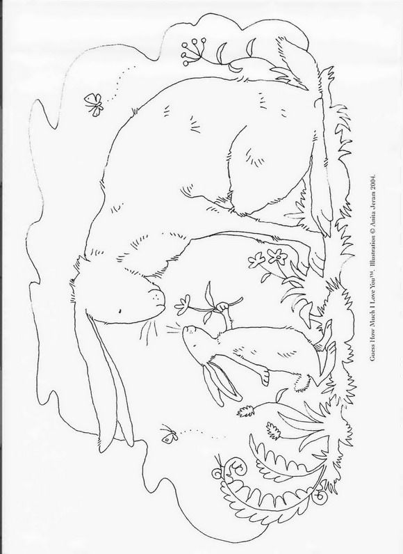 Guess How Much I Love You Coloring Pages Kids N Fun 7 Coloring 580x796 Guess How Much I Love You Coloring Pages Kids N Fun 7 Coloring