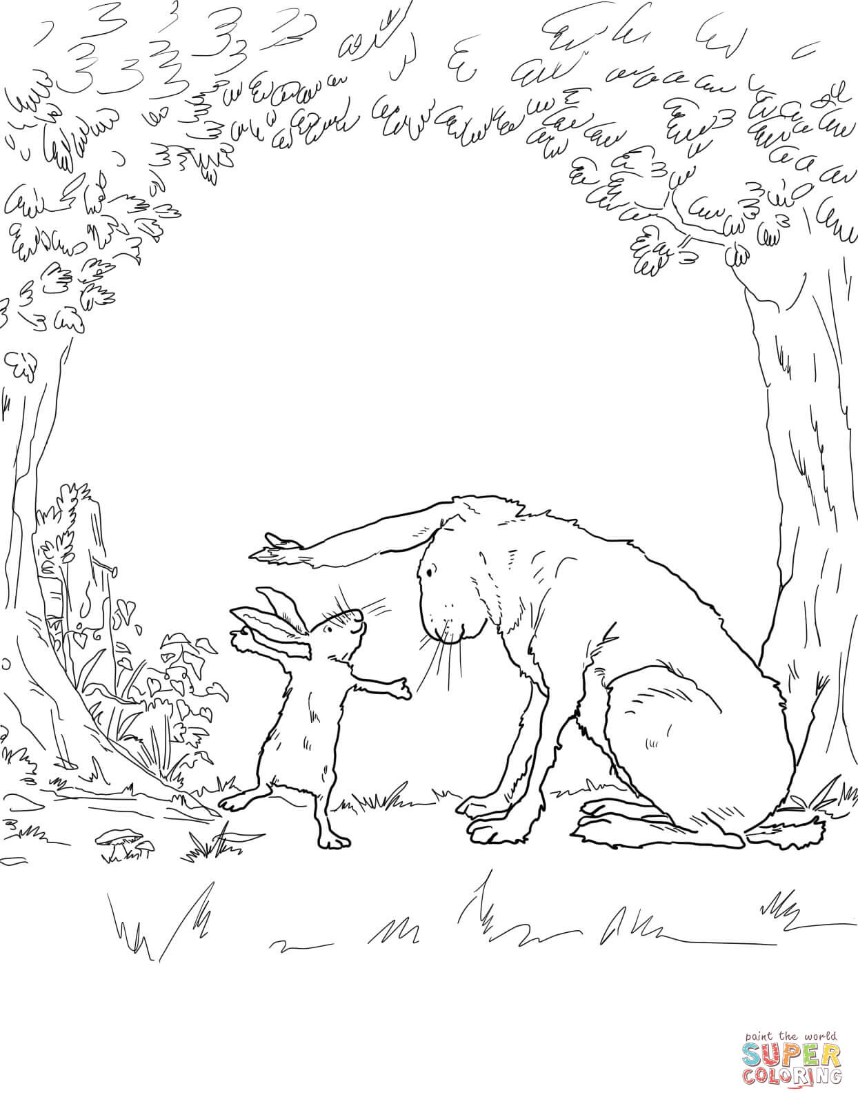 Guess How Much I Love You Coloring Page Free Printable New Pages 1244x1600 Guess How Much I Love You Coloring Page Free Printable New Pages