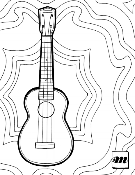 Free Printable Ukulele Coloring Page Musical Mama 464x600 Free Printable Ukulele Coloring Page Musical Mama