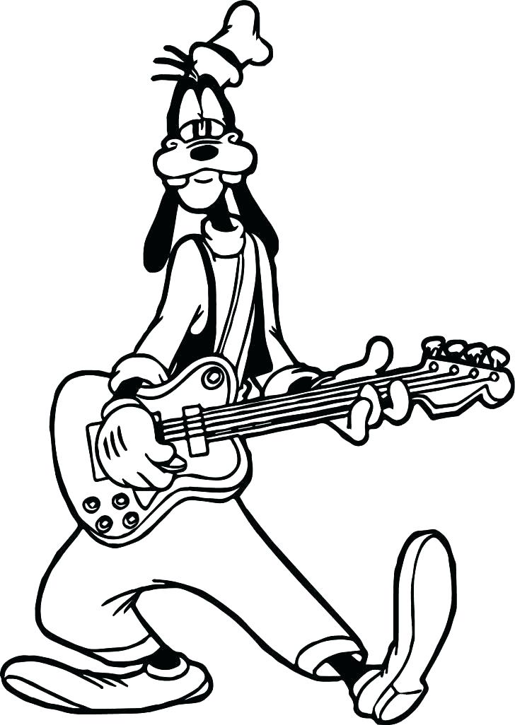 Guitar Coloring Page 728x1026 Guitar Coloring Page