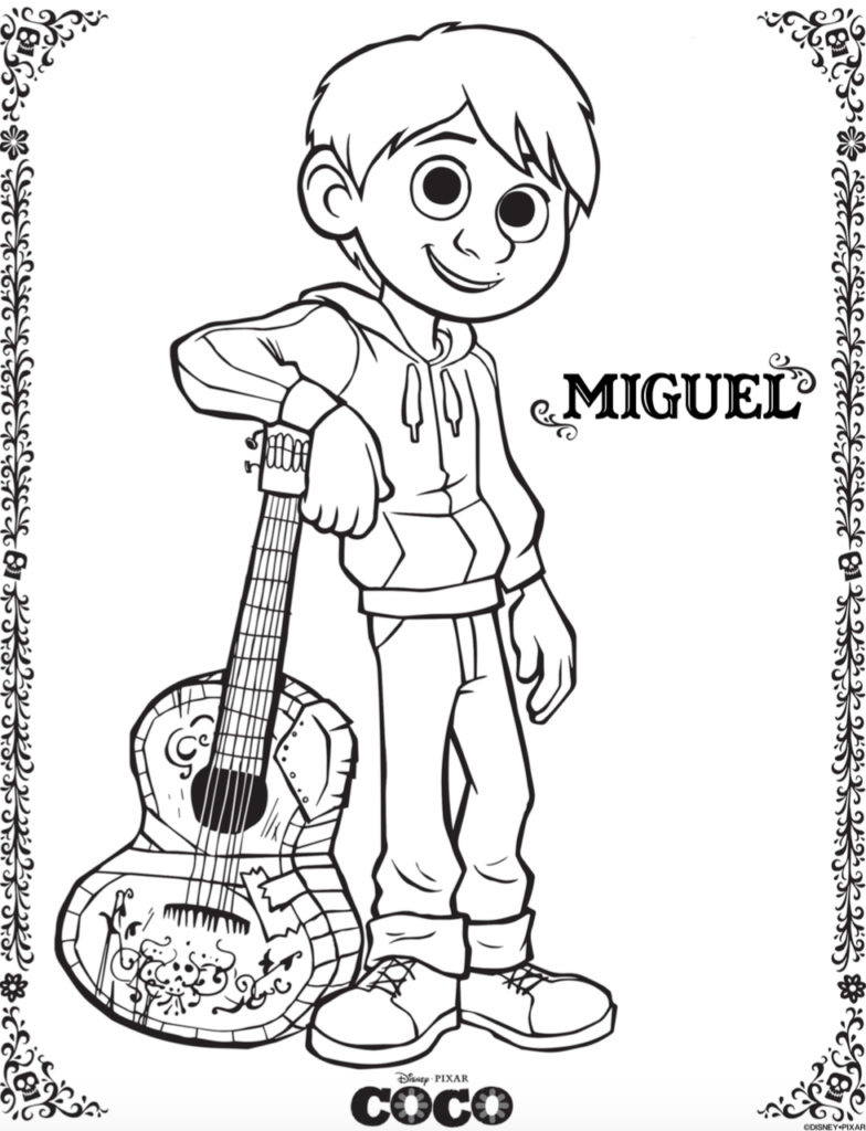 Free Coco Coloring Pages And Activity Sheets 784x1024 Free Coco Coloring Pages And Activity Sheets