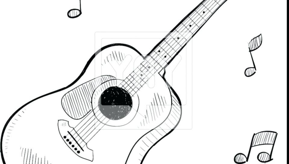 Free Electric Guitar Coloring Pages Guitar Coloring Page 960x544 Free Electric Guitar Coloring Pages Guitar Coloring Page