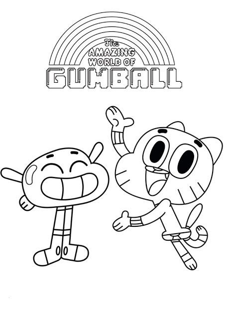 Coloring Pages The Amazing World Of Gumball Yummie 458x640 Coloring Pages The Amazing World Of Gumball Yummie