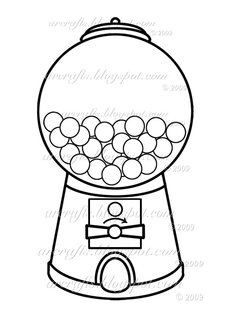 774x1050 Gumball Machine Coloring Page Picture I'M Going Use This