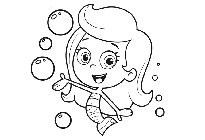 668x458 Bubble Guppies Coloring Pages 360coloringpages