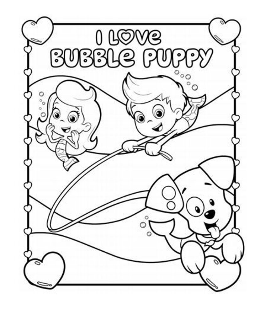 813x988 Bubble Guppies Coloring Page Book 1549 Mainstream Printable Gil