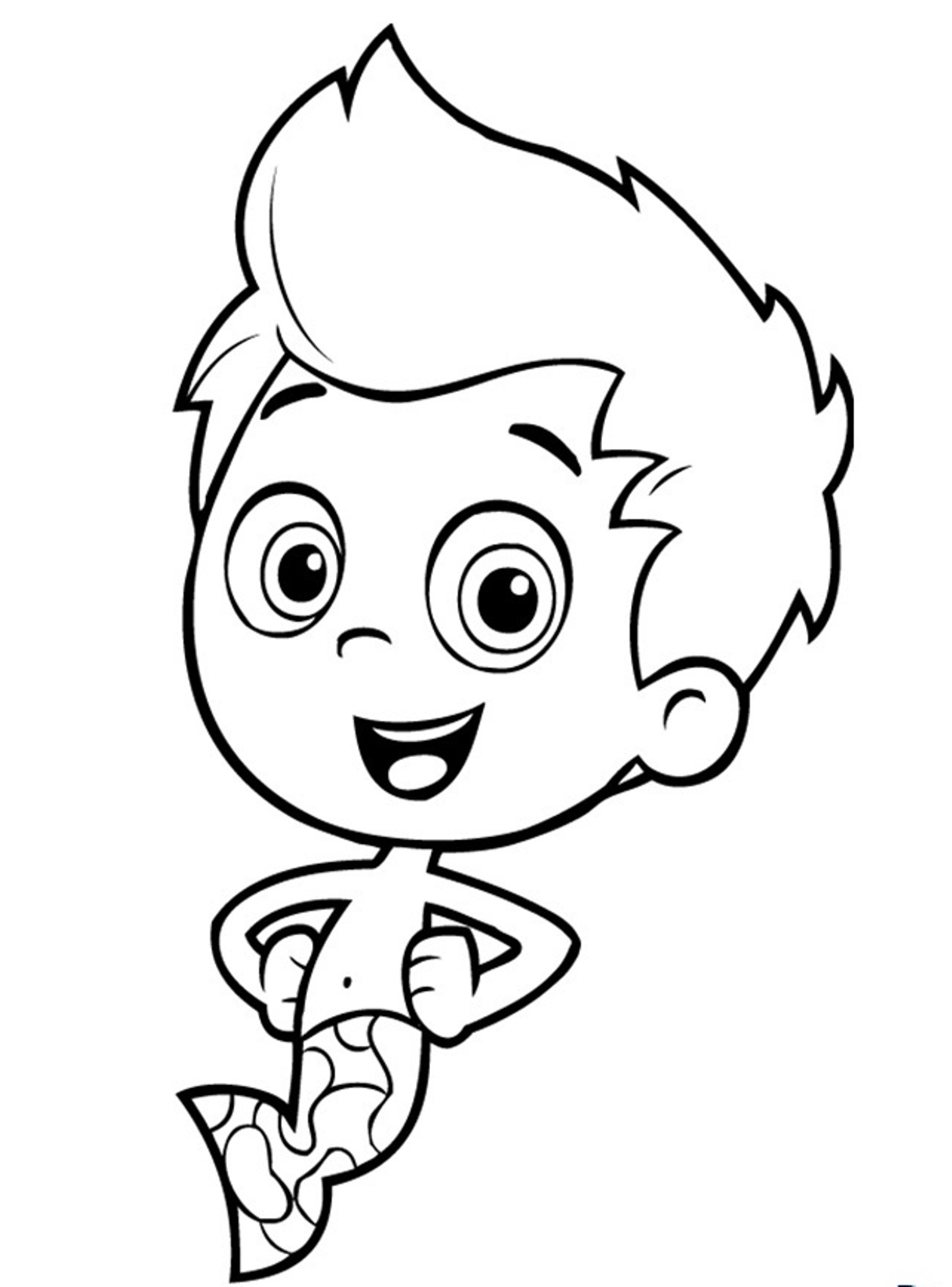 1213x1639 Bubble Guppies Coloring Pages
