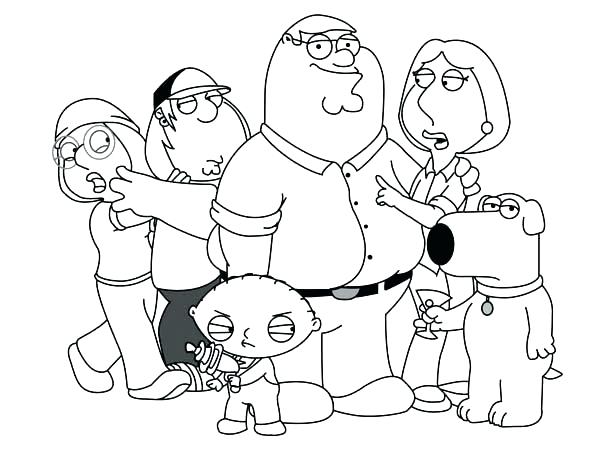 600x451 Family Guy Coloring Pages Collection Family Guy Coloring Pages Meg