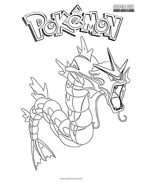 464x600 Gyarados Pokemon Coloring Page