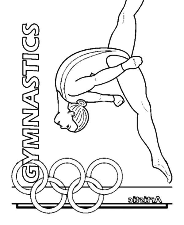 600x734 Gymnastic Coloring Pages Gymnastic Coloring Pages Coloring Pages