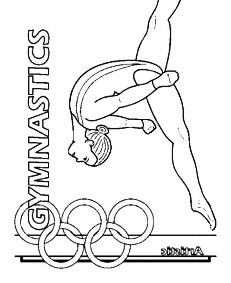 784x960 Gymnastics Coloring Pages 8