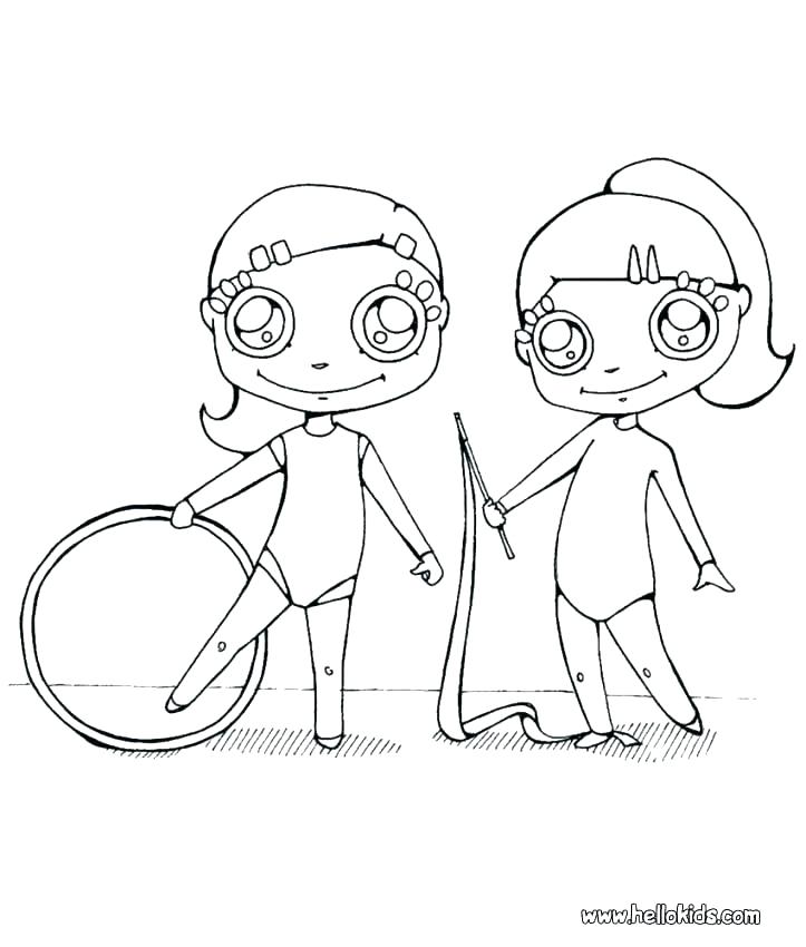 723x850 Gymnastics Coloring Pages Also Gymnastics Coloring Pages