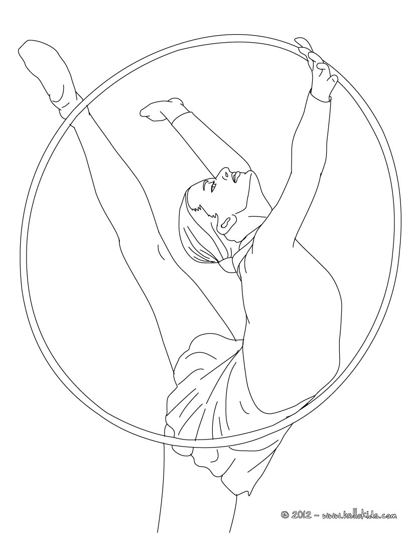 821x1061 Hoop Individual All Around Rythmic Gymnastics Coloring Pages