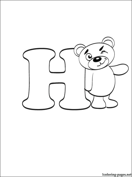 H Coloring Pages 560x750 H Coloring Pages