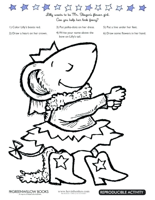 Hair Bow Coloring Page