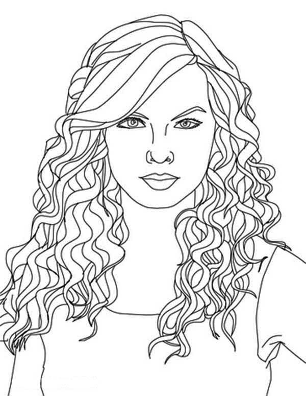 Girl Hair Coloring Pages 600x775 Girl Hair Coloring Pages