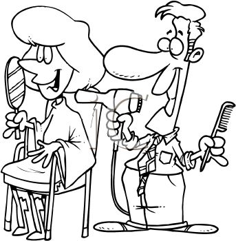 Elegant Hair Salon Coloring Pages 343x350 Elegant Hair Salon Coloring Pages