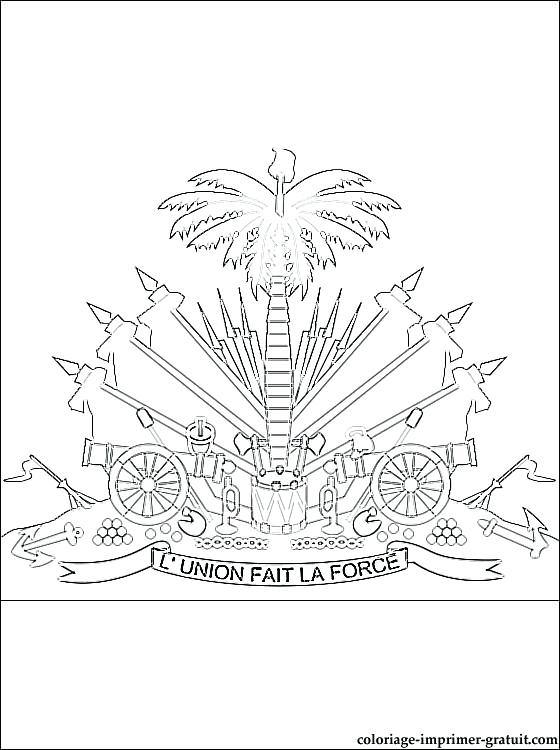 Haiti Flag Coloring Page 560x750 Haiti Flag Coloring Page