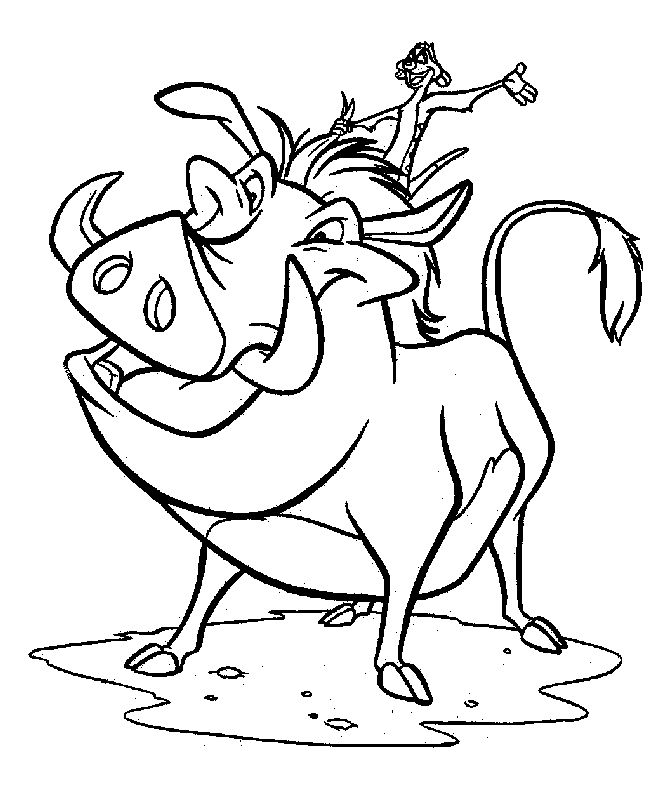 Hakuna Matata Coloring Pages
