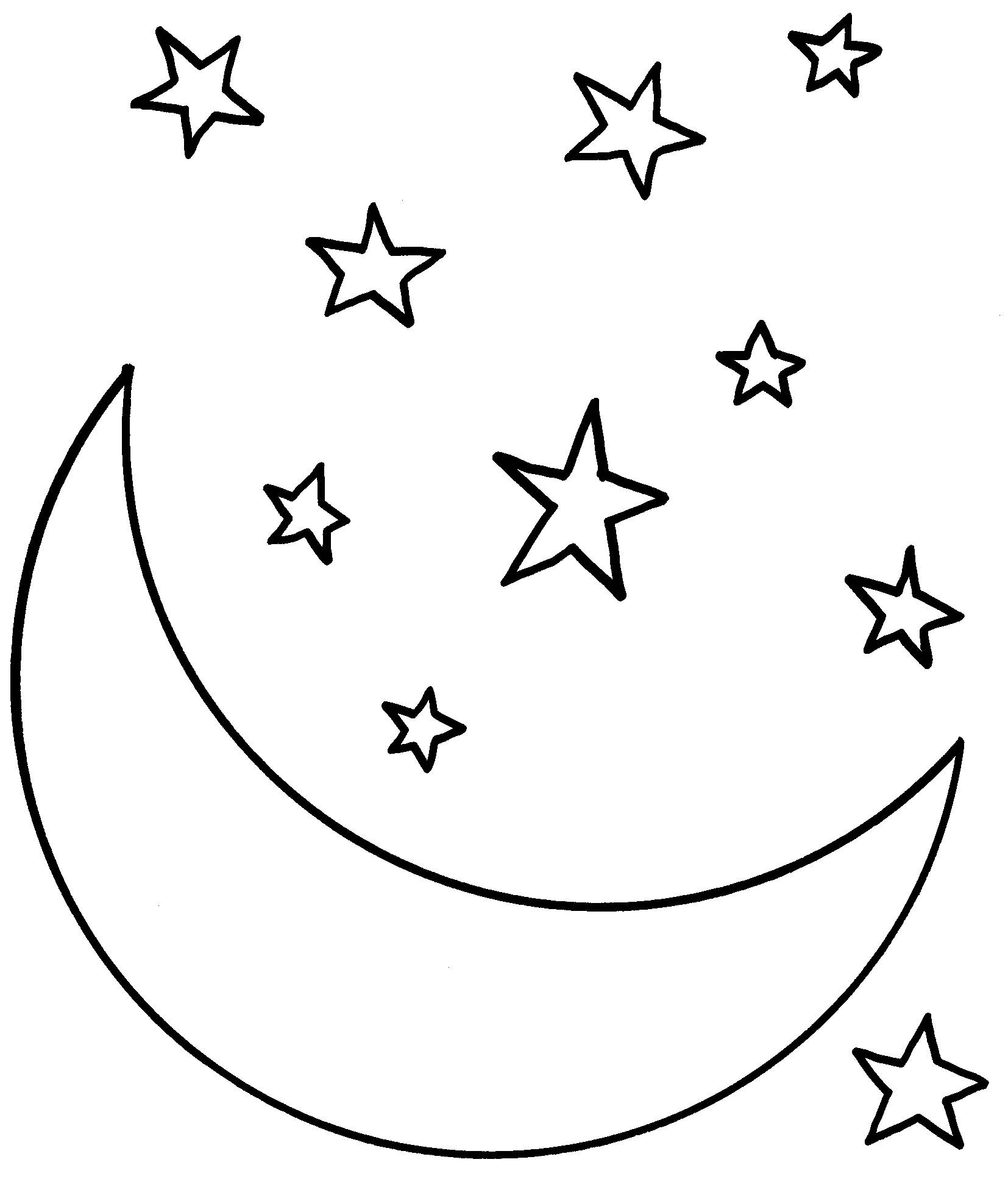 Focus Coloring Pages Of The Moon Free Stars 1654x1953 Focus Coloring Pages Of The Moon Free Stars