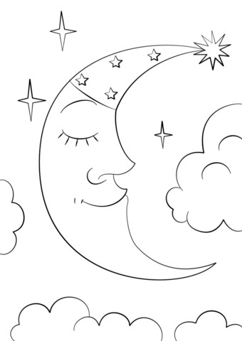 Half Moon Coloring Pages Crescent Clip Art At Clker Vector 340x480 Half Moon Coloring Pages Crescent Clip Art At Clker Vector