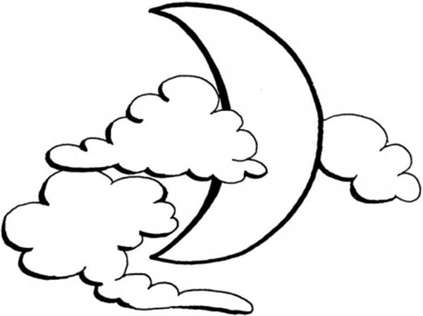 Half Moon Coloring Pages 600x449 Half Moon Coloring Pages