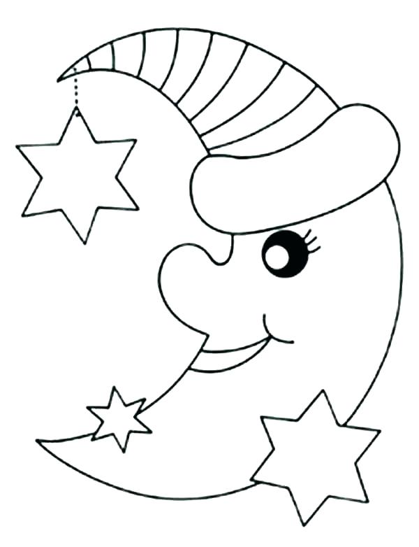 Moon Coloring Page Crescent Moon Coloring Page Colouring Pages 600x782 Moon Coloring Page Crescent Moon Coloring Page Colouring Pages