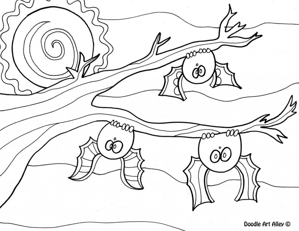 Halloween Bat Coloring Pages at GetColorings.com | Free printable ...