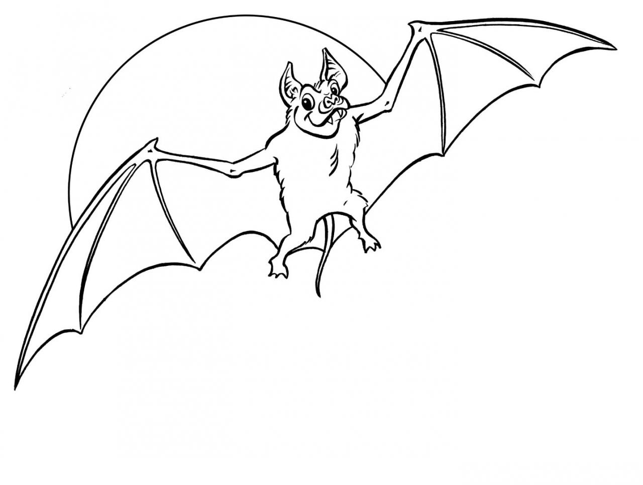 1280x965 Halloween Bat Coloring Pages Coloring Page For Kids Kids Coloring