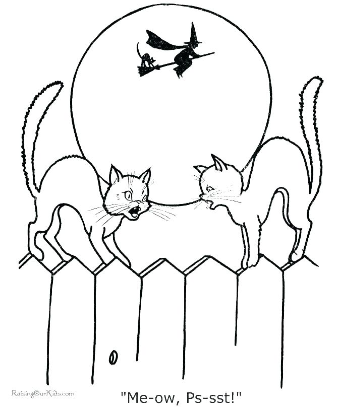 670x820 Black Cat Coloring Pages Cat Coloring Pages Free Printable Cat