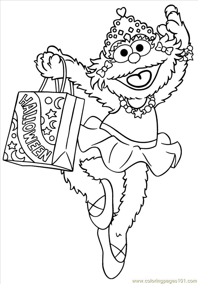 650x932 Street Zoe Halloween Coloring Page
