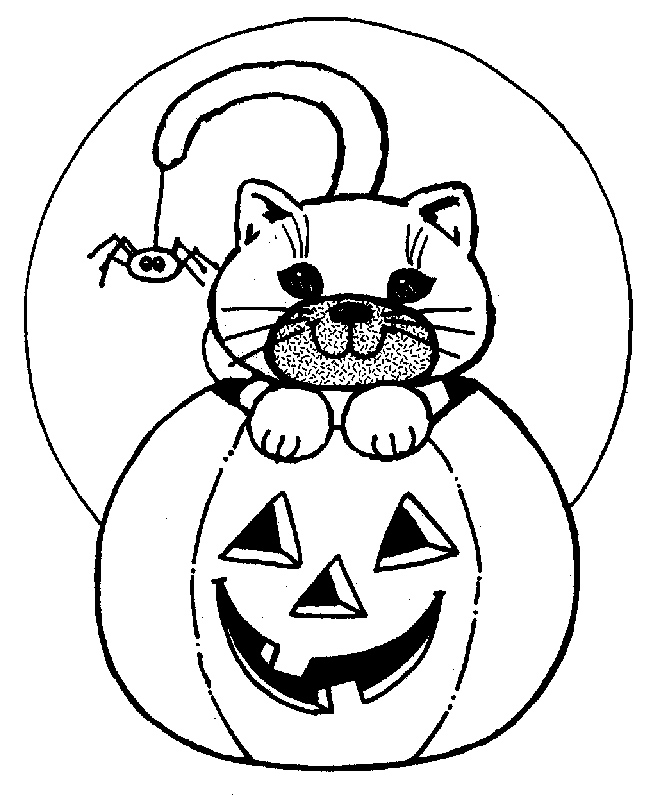 Halloween Cat Coloring Pages 646x797 Halloween Cat Coloring Pages